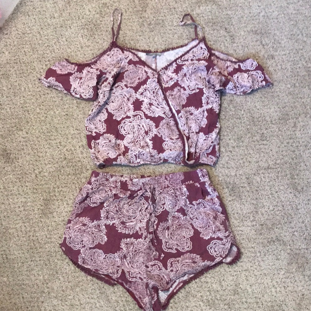 Beachy top and short set